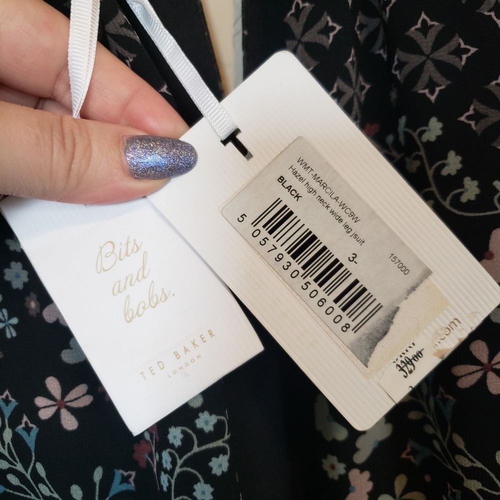 Ted Baker Marcila High Neck Floral Jumpsuit Womens 8 - Picture 5 of 10